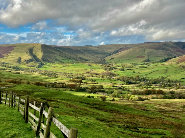 Scenic view of lush green hills and valleys, showcasing the natural beauty of the countryside